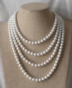 Description PREFERENTIAL POLICIES : The order is $20 or more.There will be a 10% discount.long-term effective. Please use the coupon code: CZH10 Welcome back to my shop: https://www.etsy.com/shop/pearlandjewelry Description of the product in the picture: The necklace is 82 inches long ,I make the necklace to use 8mm white glass pearls, one strands glass pearl necklace ,The pearls are individually hand knotted . It is nice for your wedding. The picture color is white. Can choose other colors are: Elegant Pearl White Necklace With 8mm Beads, Elegant Wedding Necklaces With 8mm Beads, Elegant Wedding Necklace With 8mm Beads, Classic Beaded Necklaces For Wedding, Wedding Pearl Embellished Beaded Necklaces, Classic Wedding Pearl Necklace With 8mm Beads, Classic Pearl Necklace For Wedding With 8mm Beads, Single Strand Beaded Necklace For Wedding, White Pearl Bridal Necklace For Bridal Shower