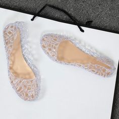 Department Name: Adult Item Type: Sandals Upper Material: Rubber Sandal Type: Basic Occasion: Casual Closure Type: Slip-On Outsole Material: Rubber Model Number: HFD6419 Insole Material: Rubber Pattern Type: Geometric Style: Leisure Heel Height: Flat (≤1cm) Fashion Element: Bling Back Counter Type: Cover Heel Side Vamp Type: Covered Heel Type: Flat with With Platforms: Yes Platform Height: 0-3cm Lining Material: Polyester Fit: Fits true to size, take your normal size Size: 36,37,38,39,40,41 Colo Clear Closed Toe Jelly Sandals For Spring, Spring Clear Closed Toe Jelly Sandals, Spring Clear Closed-toe Jelly Sandals, White Non-slip Flat Jelly Sandals, Non-slip White Flat Jelly Sandals, Non-slip Jelly Sandals For Beach In Spring, Non-slip Jelly Sandals For Beach, Casual Clear Sandals For Summer, Clear Closed Toe Synthetic Jelly Sandals