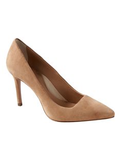 $118 Blake 12-Hour Pump | Banana Republic Cushioned Suede Heels With Round Toe, Suede Cushioned Heels With Round Toe, Suede Heels With Cushioned Footbed And Round Toe, Insole Design, Court Shoes, Shoe Style, Arch Support, Spring Fashion, Banana Republic