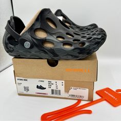 Brand New In Original Box. Never Worn, No Flaws. Tags Attached. Authentic Merrell Hydro Moc In Black / Grey Size Women’s 6 Merrell Branding Details “Made For: Everyday Wear From The Most Trusted Brand On The Trail Comes A Slip-On So Weird, It's Wonderful. Bold In Color Yet All About The Comfort, When You Slip Into The New Hydro Moc, You'll See Why It Doesn't Just Live Up To The Hypeit Exceeds It. Vegan Weight Per Shoe: 6.17 Ounces Eva Foam For A More Water-Friendly Durability. Slip-On Entry With Black Durable Ergonomic Sneakers, Ergonomic Black Slip-on Walking Shoes, Durable Black Sneakers With Round Toe, Black Durable Walking Shoes, Durable Black Synthetic Walking Shoes, Black Durable Functional Walking Shoes, Durable Black Functional Walking Shoes, Durable Black Sneakers For Walking, Comfortable Black Sneakers For Outdoor