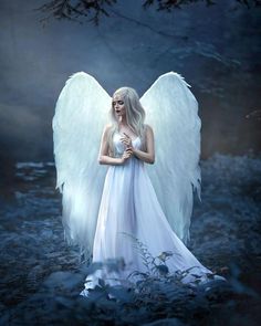 Jesus Christ Angel Amen Art 🙏 Fantasy Humans, Wings Photography, Angelic Wings, Heavenly Creatures, Real Angels, Gothic Angel, Standing Pose, Magical Images, Disney Princess Fan Art