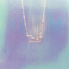 "Available in 3 showstopping colors: Stunning Silver, Gorgeous Gold and Ravishing Rose Gold and 3 lengths 14\" (35.5cm), 16\" (40.6cm) and 18\" (45.7cm). Take your necklace to the next level with a purple gem or silver heart charm! Check out all of the different necklaces we have for each of the Bangtan boys! Also available for Tae are: V - Taehyung - Tata We bet you can't wait to get this necklace and show all of your BTS-lover friends! The name measures approx. 1.00 inches (2.54cm). Options to Trendy Sterling Silver Name Necklace Gift, Trendy Custom Name Silver Jewelry, Trendy Silver Jewelry With Custom Name, Trendy Adjustable Silver Name Necklace, Trendy Silver Necklace For Best Friend Gift, Trendy Silver Necklace For Best Friend, Trendy Personalized Sterling Silver Jewelry, Customized Trendy Silver Jewelry, Trendy Silver Jewelry For Best Friend Gift