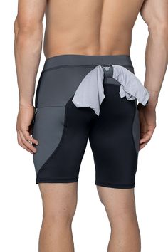 These shorts are a must in every men's wardrobe. Wear them everywhere and match them with everything. Combining your shorts has never been easier! These shorts that will keep you cool like a good ol' thermos. Why bulls love our shorts: Soft crotch cup conceals your VPL (visible 🍆line); brave souls can take it off to bare it all Open pocket for your phone, zipper pocket for your valuables Inner drawstring keeps your shorts snug; higher back rise avoids any "crack-ccidents" Shirt loop at the back Gray Athletic Shorts With Pockets For Training, Sporty Gray Bottoms With Hip Pockets, Gray Workout Bottoms With Pockets, Gray Athletic Shorts With Pockets For Sports, Gray Bottoms With Built-in Shorts For Outdoor Activities, Gray Nylon Activewear With Pockets, Gray Outdoor Activewear With Pockets, Sporty Gray Athletic Shorts With Pockets, Functional Gray Shorts With Pockets