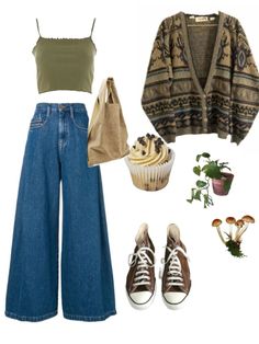 Mode Hippie, Earthy Outfits, Mode Boho, Swaggy Outfits, Hippie Outfits, Mode Vintage, Casual Style Outfits, Mode Inspiration