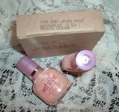 &quot;1&quot; Maybelline wet shine wet look Nail color - 50 Peach Gleam Eco Friendly Nail Polish, Nail Polish Box, Powder Nail Polish, Wet Look, Peach Color, Pedicure Nails, Nail Color, Powder Nails, One 1