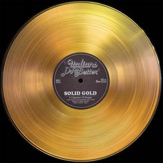 a gold colored record with the words, sold gold on it's disc cover