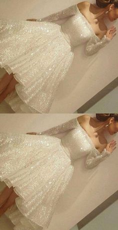 Junior Homecoming Dresses, Unique Homecoming Dresses, Homecoming Dresses Sparkly, White Homecoming Dresses, Cheap Homecoming Dresses, Long Sleeve Prom, Lace Prom Dress, Dress Homecoming, Party Dress Long Sleeve