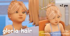 Sims 4 Gloria Hair Toddler Cc Sims 4, Very Sleepy, The Sims 4 Packs