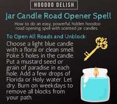 Hoodoo Candle Magic, Hoodoo Delish, Spell Journal, Magical Herbs Witchcraft, Road Opener, Hoodoo Magic, Hoodoo Spells, Witch Supplies