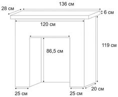 the measurements for an outdoor table with two doors and one door open to reveal it's width