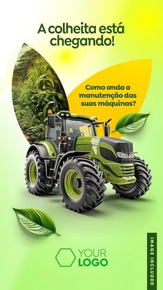 an advertisement for a farm machinery company