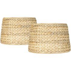 two baskets are shown side by side on a white background