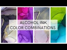 an image of alcohol ink colors combinations