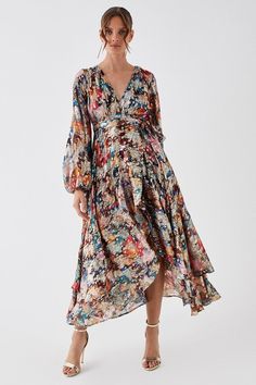 Julie Kuyath Metallic Long Sleeve Wrap Dress - Multi - Julie Kuyath Metallic Long Sleeve Wrap Dress Wrap Dress Long Sleeve, Coast Dress, Wrap Dress Long, Long Sleeve Wrap Dress, Shift Dresses, Wrap Dresses, Dresses To Wear, Dress Long Sleeve, On Repeat