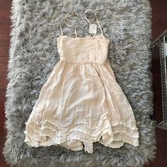 Brand New Never Been Worn With Tags Still Attached. Free People Beige Ruffle Mini Dress With Removable Straps. Modest Outfit, Ruffle Mini Dress, Cream Dress, Free People Dresses, Modest Outfits, Cream White, Free People, Mini Dress, Brand New