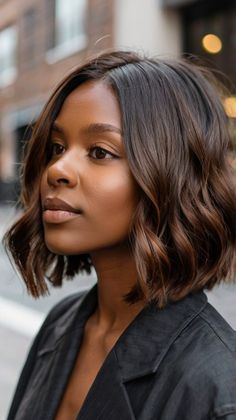 How to Rock a Golden Brown Undercut for Fall Hair Colors Dark Skin Brown! 🍁 Cool Shades Of Brown Hair, Hair Color Deep Autumn, Best Hair Colours For Brown Skin, Chocolate Hair On Dark Skin, Brown Hair Color Ideas For Black Women Dark Skin, Brown Blowout, Chocolate Brown Hair On Dark Skin, Choclate Brown Hair Color Black Women, Chocolate Brown Wig Dark Skin