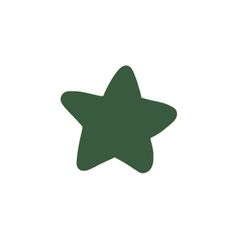 a green star on a white background