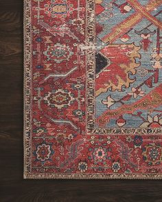 Loloi Loren Printed LQ-10 Vintage / Overdyed Area Rugs | Rugs Direct Complimentary Color Scheme, Artisan Rugs, Loloi Rugs, Up House, Rug Direct, The Grove, Persian Area Rugs, Red Area Rug, Nebraska Furniture Mart