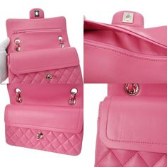 Elevate your style with the iconic Chanel Matrasse Chain Shoulder Flap Bag in a stunning pink hue. Crafted with precision, this 9.1" accessory exudes luxury and sophistication. The signature quilted design and chain strap add a touch of timeless elegance to any outfit, making it a versatile choice for both day and evening wear. With its spacious interior and classic CC turn-lock closure, this bag seamlessly combines fashion and function for the modern woman on the go. Add a pop of color and a to Chanel Design, Signature Quilts, Accessories Box, Fendi Bags, Burberry Bag, Flap Bag, Prada Bag, Dior Bag, Quilting Designs