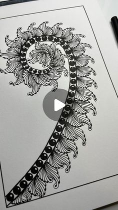 Leza on Instagram: "Hello everyone, I’ve been looking back at some of my previous art to see if I could get some inspiration and luckily I did, hope you like it. Thank you so much for watching I really appreciate your support.💚💚💚

#zentangle #zendoodle #doodle #abstractart #tangleart #freehand #unipin  #artistoninstagram #artoftheday #uniball #artforrelaxion #patternart #intuitiveart #drawingoftheday #handdrawing #blackinkart #penartist #creativeart #femaleartist #orignalartworks #ownartwork #etsyseller #etsyshop #patternartoftheday #uniqueart #reels" Black Ink Art, Zen Doodle Patterns, Intuitive Art, I Really Appreciate