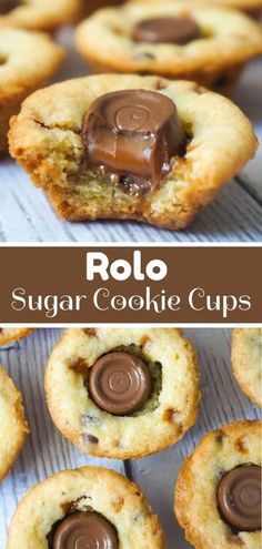 chocolate covered sugar cookie cups are on a cooling rack and in the foreground, there is