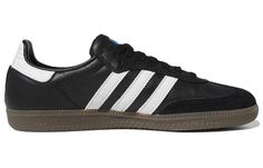 Adidas Samba ADV ‘Black Gum’: “Sleek black Samba ADV with a classic gum sole for a timeless look and superior traction. Perfect for style and function.” Samba Shoes, Black Gums, How To Measure, Go Up, To The End, Adidas Samba, Good Grips, Choose The Right, Adidas Logo