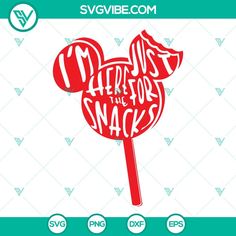 i'm here for the snack svg file, mickey mouse svg cut file