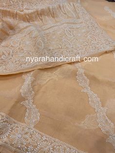 "Light peach cotton Chikankari Saree with all over \"chadi\" design and heavy palla. Beautiful Chikankari is a famous hand embroidery style from Lucknow, City of Nawabs, India! FALL ATTACHED AND PETTICOAT INCLUDED ! Includes an embroidered blouse piece too." Cream Cotton Sharara For Wedding, Traditional Peach Chanderi Kurta, Traditional Unstitched Peach Sharara, Traditional Wear With Intricate Embroidery In Peach, Peach Traditional Wear With Intricate Embroidery, Traditional Peach Wear With Intricate Embroidery, Traditional Peach Sharara With Resham Embroidery, Traditional Peach Embroidered Sharara, Traditional Embroidered Peach Sharara