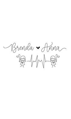 the words brenda and ama are drawn in black ink