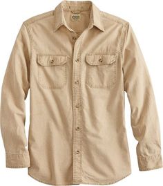 This Prewashed Solid Canvas Shirt May Seem Like a Softie, But It's Plenty Tough, Too Fall Shirt With Rolled Sleeves For Casual Gatherings, Classic Tops With Roll-up Sleeves For Casual Gatherings, Fall Shirt With Roll-up Sleeves For Casual Gatherings, Fall Casual Shirt With Roll-up Sleeves, Cotton Tops With Roll-up Sleeves, Casual Cotton Shirt With Shirttail Hem, Casual Shirt With Rolled Sleeves For Fall, Casual Fall Shirt With Rolled Sleeves, Casual Long Sleeve Shirt With Rolled Sleeves