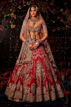 Lehenga Bridal Look, Red Lehenga Bridal, Rimple Harpreet Narula, Rimple Harpreet, Rimple And Harpreet Narula, Lehenga Bridal, Trending Wedding