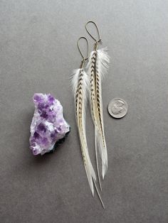 White Feather Earrings: These simple yet striking boho feather earrings are sure to become your new go-to for nights on the town! Perfect for expressing your bold sense of style wherever you go. ✧ Luxurious feathers in white, cream, and black ✧ 8 inches from hook to tip ✧ Ultra lightweight at only 0.5 grams each (less than a US dime) ✧ Aged brass kidney hooks for a secure fit ✧ Hypoallergenic steel hooks available on request ✧ Gift-ready in attractive, earth friendly box ✧ Handmade just for you, Elegant Feather Jewelry For Festivals, Elegant Adjustable Feather Earrings, Elegant Feather Earrings, Bohemian Feather Earrings For Festivals, Bohemian Dangle Feather Earrings, Bohemian Dangle Earrings With Feathers, Elegant Feather Earrings For Festival, Boho Bridal Earrings, Earrings For Wedding