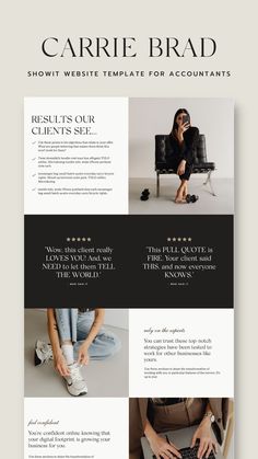 an image of a website design for a fashion company