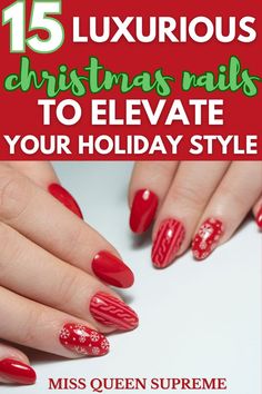 Christmas nails Festive Christmas Nails, Luxurious Christmas, Holiday Outfits Summer, Holiday Vibes, Healthy Skin Tips, Healthy Hair Tips, Holiday Break, Iconic Dresses, Holiday Crafts Christmas