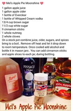 the ingredients for apple pie are shown in this recipe