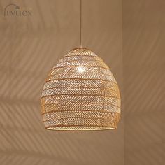 Enhance the ambiance of your dining area with the Madeleine Rattan Cloche Pendant Ceiling Light. Crafted from high-quality rattan, this Asian-inspired single-bulb suspension lighting fixture exudes elegance and adds a touch of rustic charm to any space. Its cloche-shaped design allows the light to diffuse beautifully, creating a warm and inviting atmosphere. Perfect for hanging over a dining table or chen island, this pendant light seamlessly blends functionality with style. The adjustable cord ensures easy installation and allows you to customize the height according to your preference. Whether you're hosting a dinner party or enjoying a family meal, the Madeleine Rattan Cloche Pendant Ceiling Light brings a unique and sophisticated appeal to any room.Size: 14" 18" 20" 23.5" 31.5" 39.5" F Restaurant Ceiling Lights, Lights Over Dining Table, Rattan Lampe, Restaurant Pendant Light, Rattan Chandelier, Bar In Casa, Rattan Shades, Rattan Lamp, Bamboo Shades