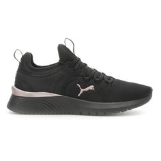 Bring cool style to your favorite workout fit with these training shoes, perfect for practicing for your personal best. $44.95 Dynamic Lace-up Workout Sneakers, Fade-resistant Casual Sneakers For Training, Casual Fade-resistant Sneakers For Training, Black Lace-up Sneakers For Workout, Athletic Fit Low-top Running Shoes For Gym, Low-top Sweat-resistant Running Shoes For Workout, Black Sneakers With Branded Insole For Gym, Low-top Gym Sneakers With Elastic Laces, Low-top Running Shoes For Workout