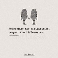 two fingerprints holding hands with the words appreciate the similarities, respect the differences