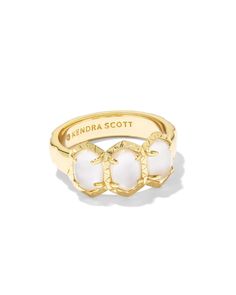 Kendra Scott Ring, Pink Iridescent, Gold Band Ring, Shine On, Gold Drop Earrings, Jewelry Inspo, Dream Jewelry, Pearl Size, Gold Band