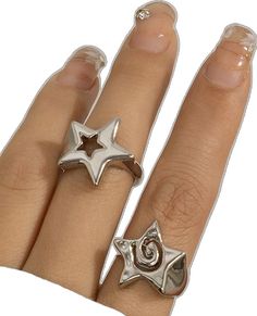 Adjustable Star-shaped Midi Rings As Gift, Adjustable Star-shaped Midi Rings, Rings Accessories, Leisure Fashion, Silver Accessories, Accessories Rings, Star Shape, Autumn Winter, Normcore