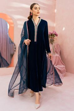 Teal blue velvet dress, winter velvet indian wear, plus size velvet salwar suit, Pakistani velvet dress, embroidered velvet salwar suit, kurti pant suit set This before velvet dress has embroidery over the neck, it has matching velvet pant with orgenza dupatta which has gota lace border ✨Dazzle with this elegant dress in any party or wedding function. ✨We stitched outfit with lot of care, so that our customers should not have any issues regarding finishing and fitting. ✨This dress can be customi Luxury Formal Naqshi Churidar, Luxury Self-design Jamawar Churidar, Luxury Semi-stitched Velvet Salwar Kameez, Pakistani Dresses Casual Velvet, Blue Velvet Embroidered Dress, Luxury Fitted Churidar For Party, Anarkali Style Long Sleeve Velvet Kurta, Velvet Anarkali Kurta With Long Sleeves, Velvet Long Sleeve Salwar Kameez With Resham Embroidery