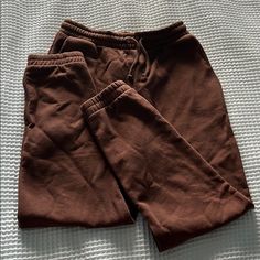 Pretty Wrinkled But Brand New Brown Relaxed Fit Bottoms For Lounging, Brown Stretch Cotton Sweatpants, Zara Relaxed Fit Bottoms, Brown Loungewear Bottoms With Pockets, Zara Brown Bottoms With Pockets, Zara Cotton Loungewear Pants, Brown High-waist Bottoms For Loungewear, Zara Cotton Lounge Pants, High Waist Brown Bottoms For Loungewear