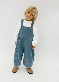 Oversized Overalls- Denim Oversized Overalls, Surfergirl Style, Overalls Denim, Baby Fits, Dyeing Process, Denim Overalls, Toddler Fashion, Childrens Fashion