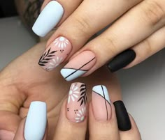 March Nail, Nail Art 2023, Summer Nails Designs, Short Coffin Nails Designs, Nails March, 2023 Nail, Simple Gel Nails, Acrylic Nails Coffin Short