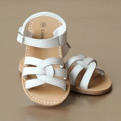 L'Amour Girls White Leather Braided Sandal Kids Trainers, Toddler Sandals Girl, Toddler Sandals, Braided Sandals, Baby Sandals, Children Shoes, Girls Sandals