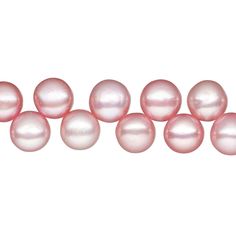 Since pearls are a natural material, color and size will vary.Testing for colorfastness is recommended. Fire Mountain Gems, Freshwater Cultured Pearls, Pearl Color, Natural Material, Natural Materials, Fresh Water, Blush Pink, Freshwater Pearls, Blush