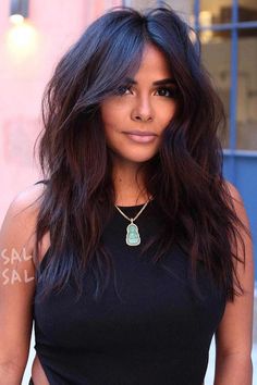 Popular Haircuts For Women In Their 30s, Trendy Womens Haircuts 2023 Long, Best Haircuts 2023 Women, Bangs With Medium Long Hair, Haircut For Thinner Hair Long Layers, Long Shag Haircut Choppy Layers Curtain Bangs, Trendy Haircuts Long Hair, Long Shag With Curtain Bangs Thick Hair, Long Hair With Heavy Layers