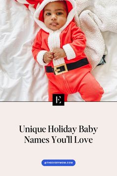 Looking for a holiday-inspired baby name? Check out these beautiful and unique names to celebrate your little one’s winter arrival.