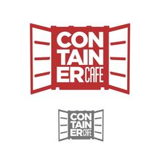 the logo for con tain er cafe