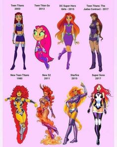 an image of cartoon characters in different costumes